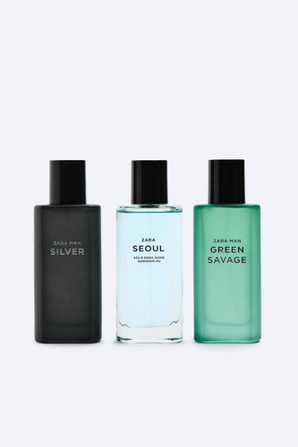 Zara Silver + Green Savage + Seoul 40 Ml 