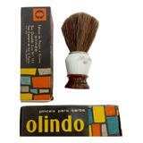 Pincel De Barba Olindo Pelo Anos 70 Embalagem Original Novo