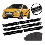 Kit Adesivo Protetor Soleira Resinada 4 Portas Peugeot Sol11