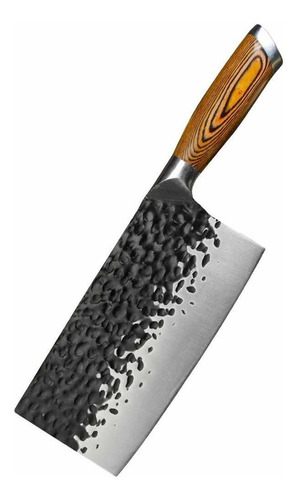 Cuchillo Serbio Profesional Martillado 8 Pulgadas Acero Inox