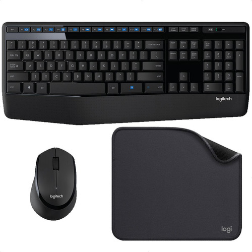  Combo Inalámbrico Logitech Mk345 + Pad Mouse Studio Series