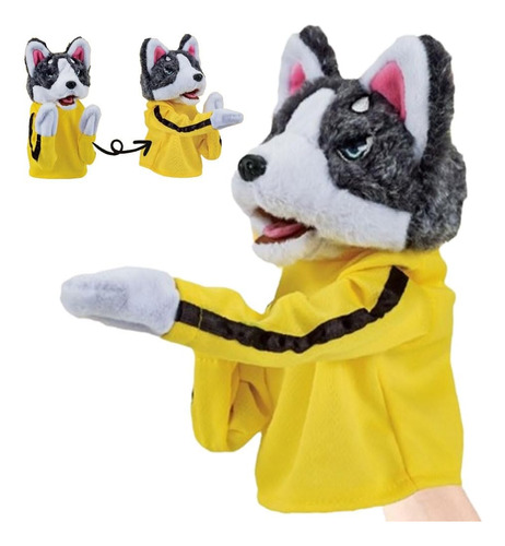 Kung Fu Animal Juguete Boxeo Husky Guante Muñeca Niños Juego