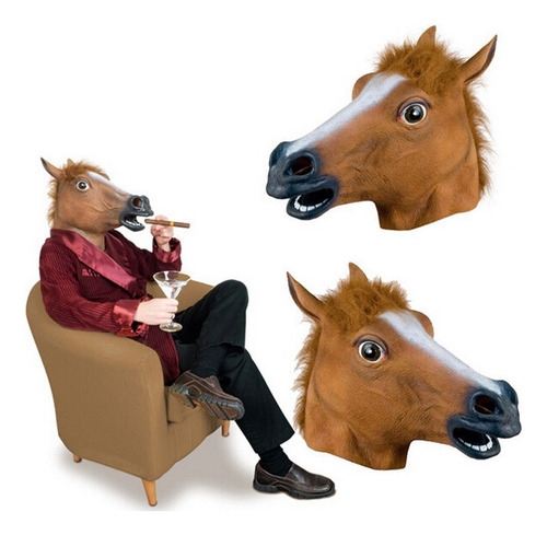 Máscara De Cabeza De Caballo Para Cosplay