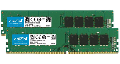 Memoria Ram Crucial Ddr4 32gb Kit (2x16gb) Ct2k16g4dfra32a