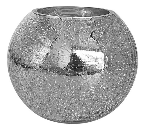 Florero Decorativo Vidrio Cristal Craquelado Mfg-1512