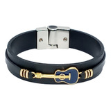 Pulseira Masculina Bracelete Estilo Violão Fecho Magnético 