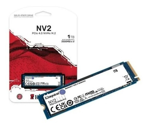 Hd Ssd M.2 Kingston Nv2 1tb Nvme 2280 Pci-e Gen 4.0 3500mb/s Novo N/f