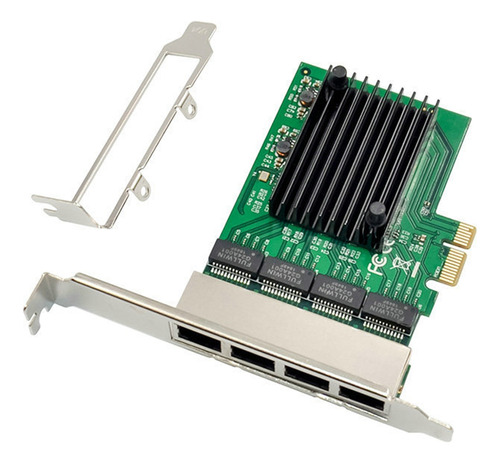 Adaptador De Servidor Ethernet Rj-45 De 4 Puertos  Tarjeta D