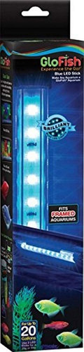 Lampara Acuario Pecera Led Luz Azul Brillan Fluorescent 30cm