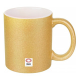 Taza Ceramica Glitter Dorada Sublimable Sublimar