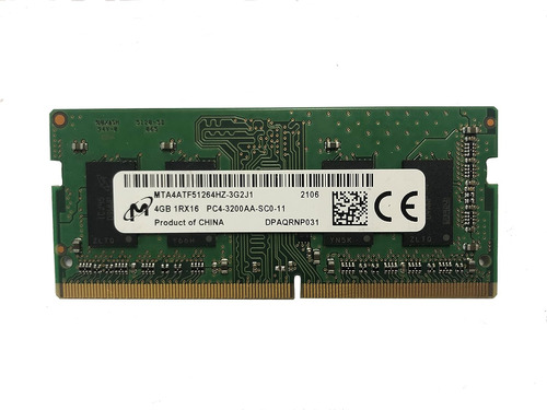 Memorias Ram Micron  4gb Ddr4 3200 Mhz   1.2 Volts