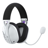 Havit Fone De Ouvido Headset Gamer Fuxi-h3 Quad-mode (com Fio E Sem Fio, Wireless 2,4ghz, Bluetooth, Cabo Usb-c, Cabo Auxiliar 3.5mm). Surround, Baixa Latência - Branco