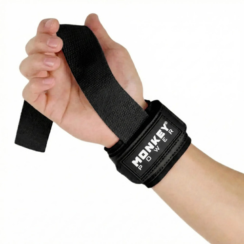 Monkey Power Fit Par De Strap Pro Cinta Black Fitness Y Gym | Envío gratis