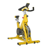 Bicicleta Spinning Bike Ergometrica Roda 12kg Com Computador Cor Amarelo