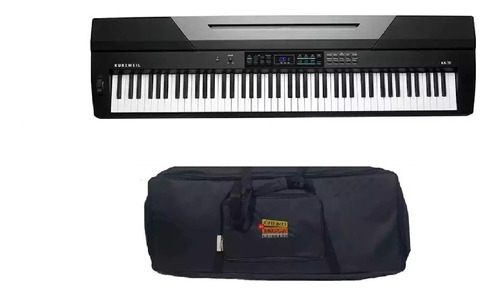 Kit Piano Arranjador Kurzweil Ka70 88 Teclas Com Capa