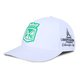 Gorra Atlético Nacional Oficial Conmebol Libertadores Blanca