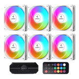 Uphere Ventilador De Caja Rgb Blanco De 120 Mm  Alto Flujo D