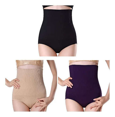 Bragas Faja Moldeadora Reductora Calzón Levanta Pompa 3 Pcs
