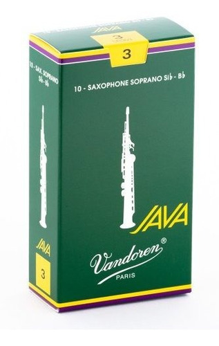 Vandoren Sr303 Saxo Soprano Java Reeds Strength 3; Caja De 1