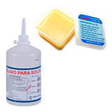 Kit 2 Fluxos De Solda Em Pasta Zj-18 Yaxun + Liquido 250ml Implastec Reflow Reball Smd Bga