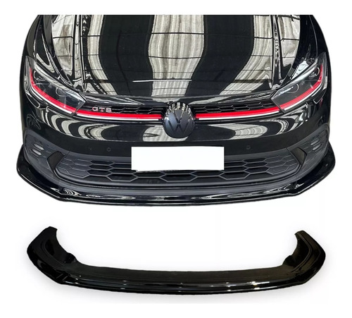 Front Lip Spoiler Frontal Polo Gts 2023 2024 + Black Piano