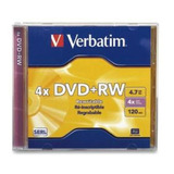 Dvd+rw Verbatim 4x 4.7gb Dl+ Branded Singlejewel Case /v /vc