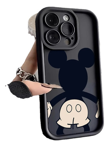 Funda Disney Mickey Mouse Stitch Para iPhone 15, 14, 13, 12,