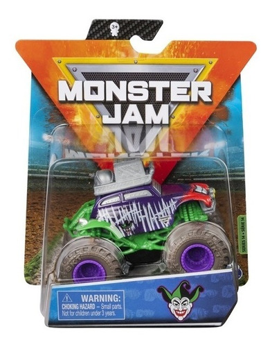 Vehículo Monster Jam Dc Joker Spin Master Truck Guasón