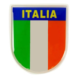 Adesivo Bandeira Italia Resinado 4,5x5,5 Cms Rs13