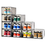 Caja De Almacenamiento Zapatos, Set De 10, Caja Transpa...