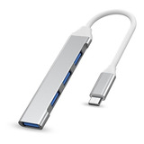 Hub Adaptador Tipo C 4 En 1 Usb 3.0 Hub Para Laptop/macbook