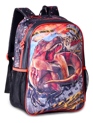 Mochila De Costas Infantil Menino Escolar Dinossauro Rex