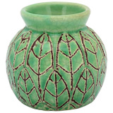 Crispin Vaso Decorativo 8x8x8cm Cerâmica Verde