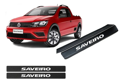 Calcas Cubre Estribos Fibra De Carbon Compatible Con Saveiro