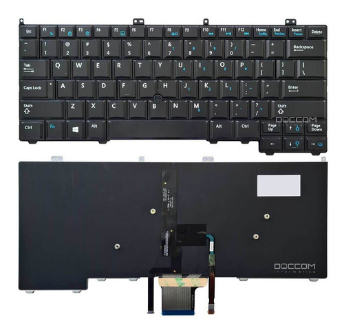 Teclado Para Dell Latitude E7440 Com Luminoso - Layout Us