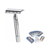 Navaja Rasuradora Clasica Inox Maxcare+10 Repuestos Barberia