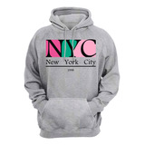 Moletom Canguru Blusa De Frio Casual New York City 1998