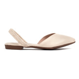 Mule Feminino Beira Rio Com Elástico Creme