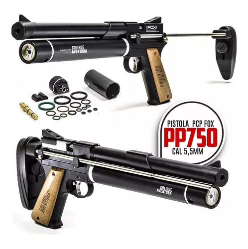 Pistola Pcp Fox Pp750 Plus- 5,5mm (cargador + Culatin)