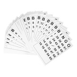 Tarjetas De Bingo Blancas, 60 Unidades, Números Únicos, Dive