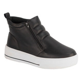 Tenis Cano Longo Casual Bota Fashion Botinha Confort Moderno