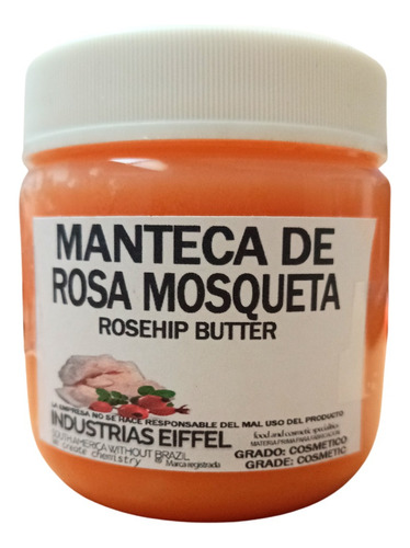 Manteca De Rosa Mosqueta 170g - Materia Prima Apto Cosmética
