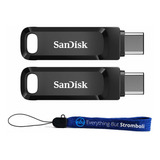 2 Pendrives Sandisk 256gb Ultra Dual Drive Go Sdddc3-256g-g4