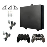 Suporte Parede Playstation 4 Pro (console + 2 Controles)2023