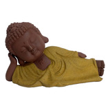 Buda Deitado Em Porcelana Importado - Monge