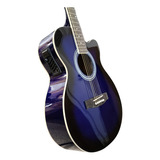 Segovia Sgf238celbr Guitarra Electroacústica Azul Rey Abeto