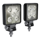 Reflector X 2 Cuadrado 5 Leds Bivoltaje 12v/24v 24w Osram