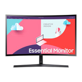 Monitor Curvo Samsung Essential S27c36 Lcd 27  Negro