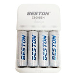Baterías Pilas Recargables Aa 2700 Mah Beston + Cargador 10p