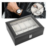 10 Ranuras For Joyas, Caja De Reloj, Reloj For Guardar.